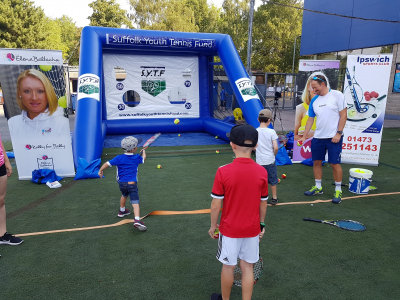 Elena Baltacha Foundation introduces youngsters to tennis at Ipswich Town FC Open Day