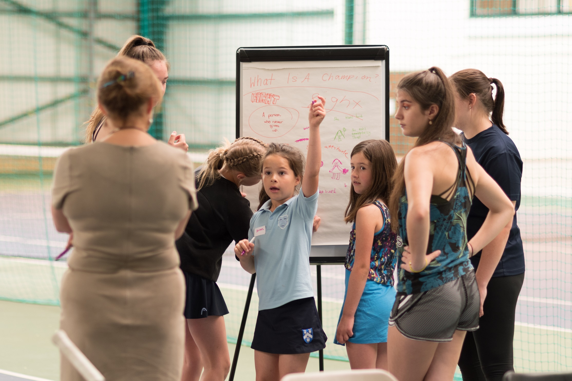 Kathy Martin visits Elena Baltacha Foundation