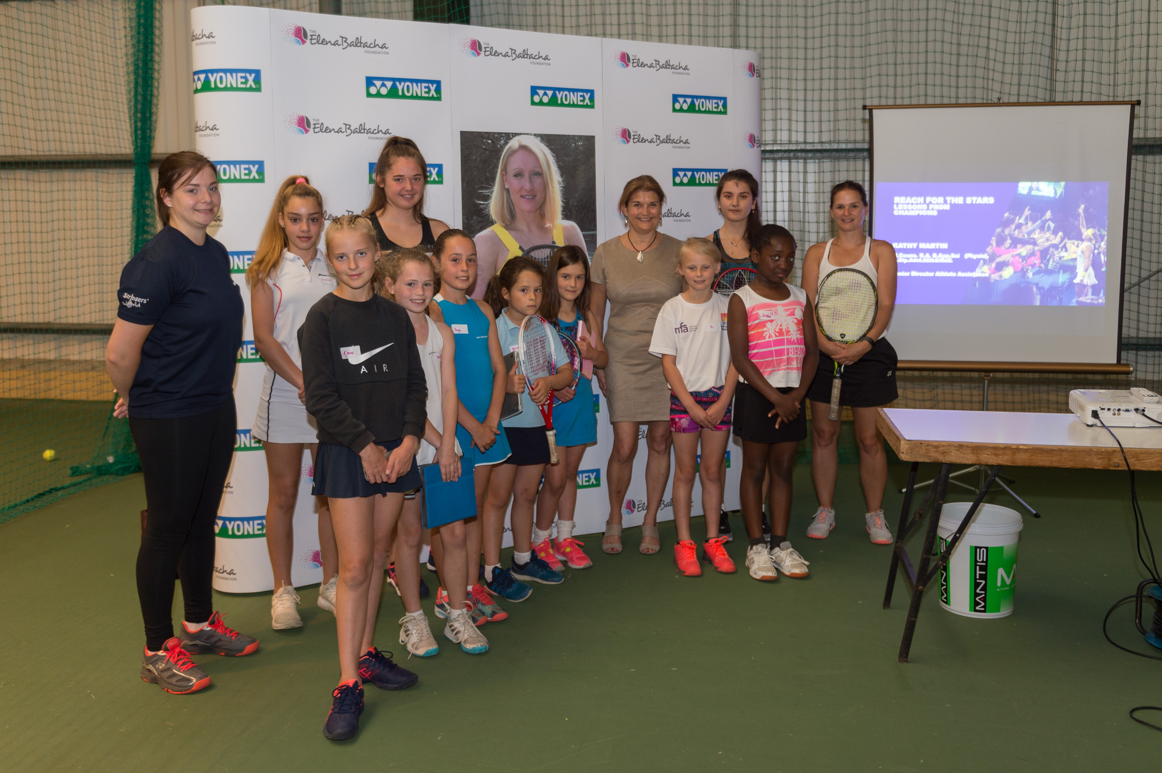 Kathy Martin visits Elena Baltacha Foundation