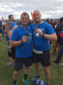 Simon Thelwall-Jones and Ben Haining  Complete the Great North Run 